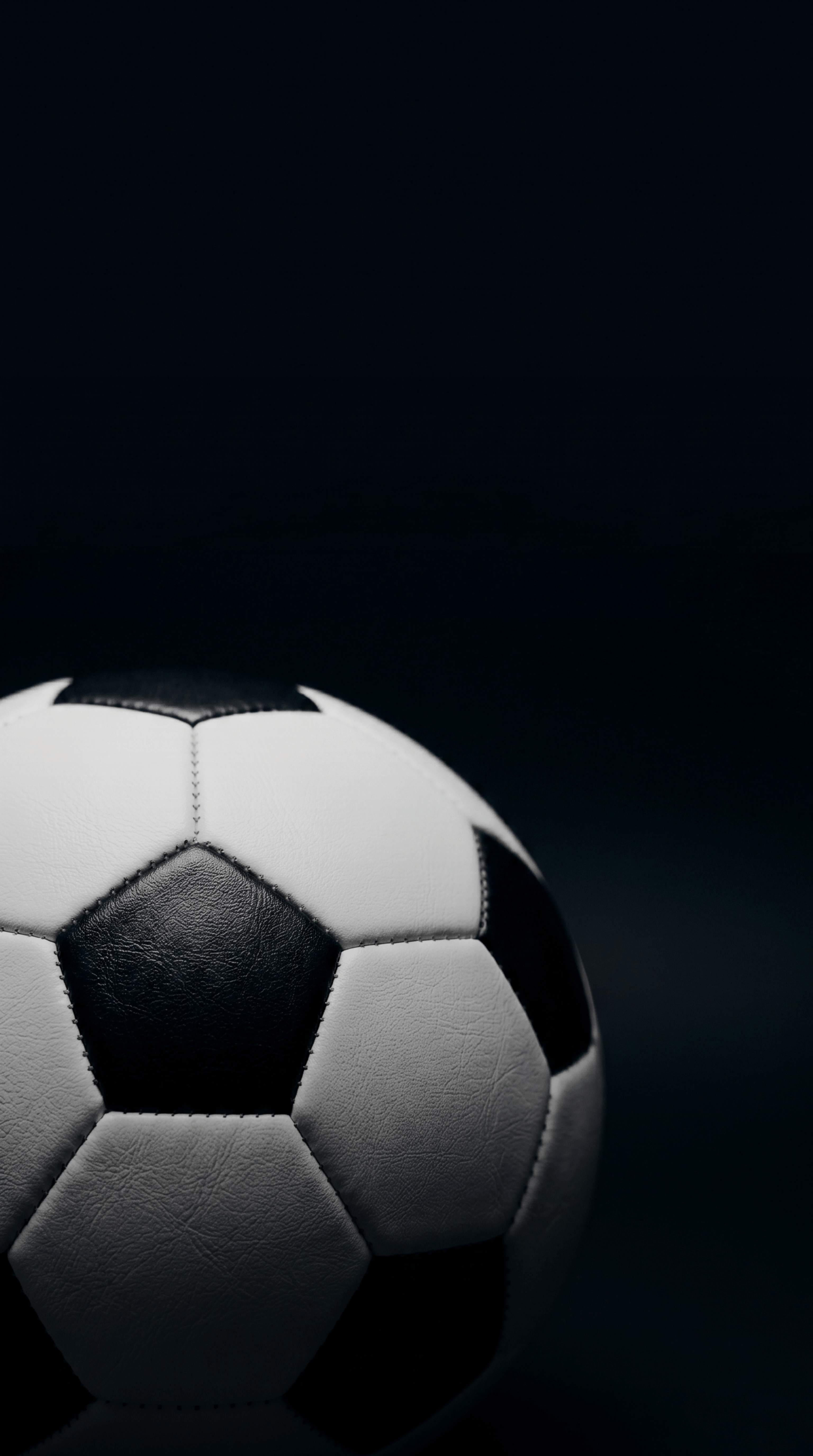Match Ball – Black & White — 4K football phone wallpaper