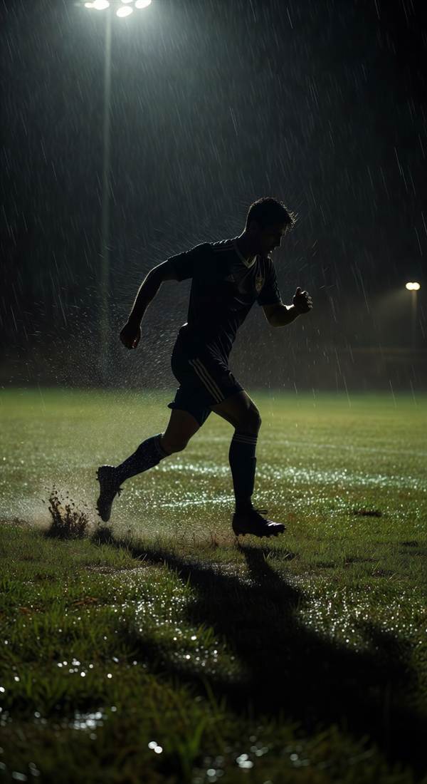 Deluge Run — 4K football phone wallpaper