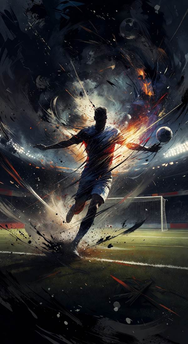 Goal Explosion — 4K football phone wallpaper