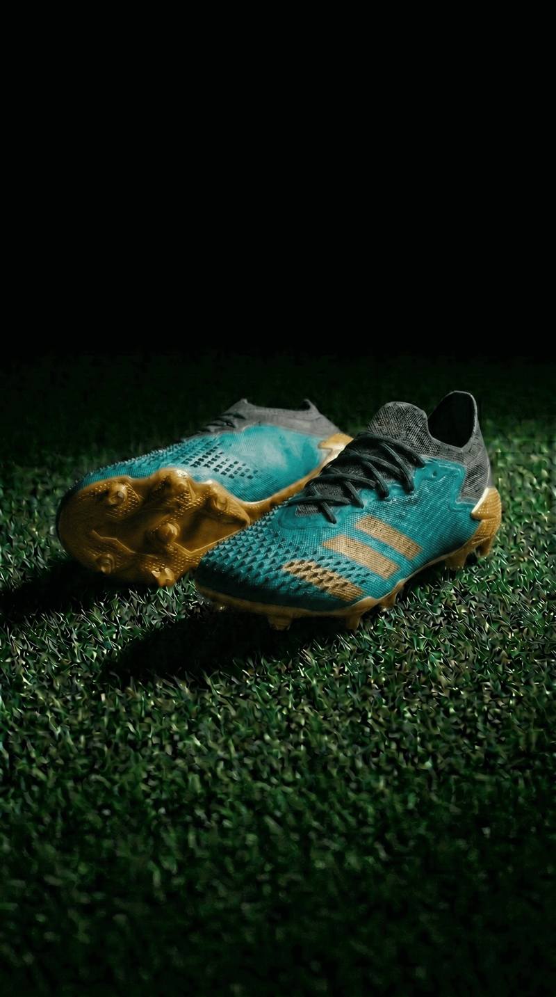 Turf Cleats – Teal — 4K football phone wallpaper