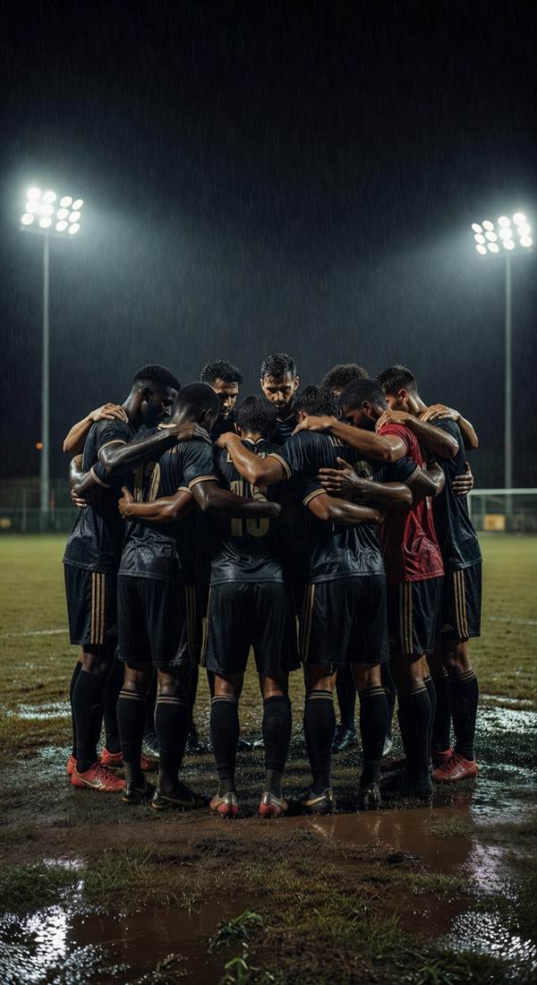 United Huddle — 4K football phone wallpaper